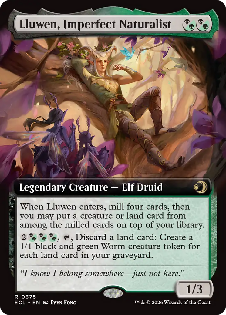 Lluwen, Imperfect Naturalist (Extended Art) [Lorwyn Eclipsed] | Game Master's Emporium (The New GME)