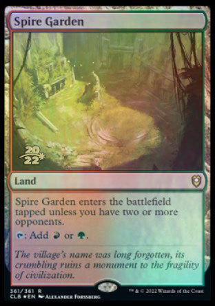Spire Garden [Commander Legends: Battle for Baldur's Gate Prerelease Promos] | Game Master's Emporium (The New GME)
