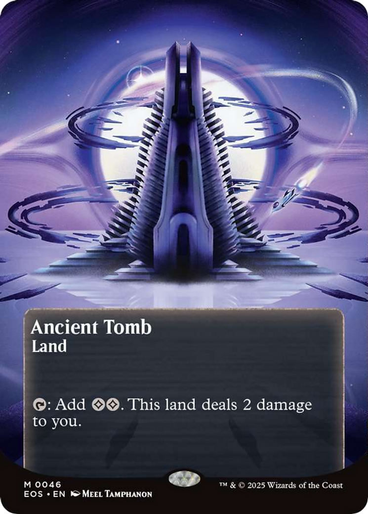 Ancient Tomb (0046) (Borderless) [Edge of Eternities: Stellar Sights] | Game Master's Emporium (The New GME)