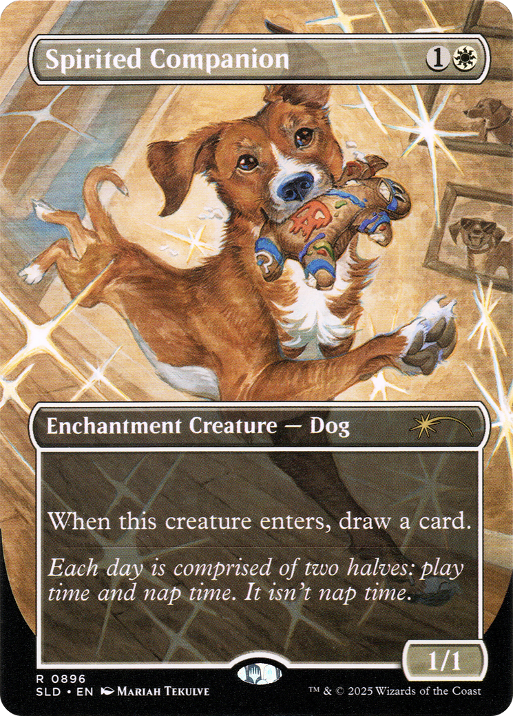 Spirited Companion (0896) (Rainbow Foil) [Secret Lair Drop Series] | Game Master's Emporium (The New GME)