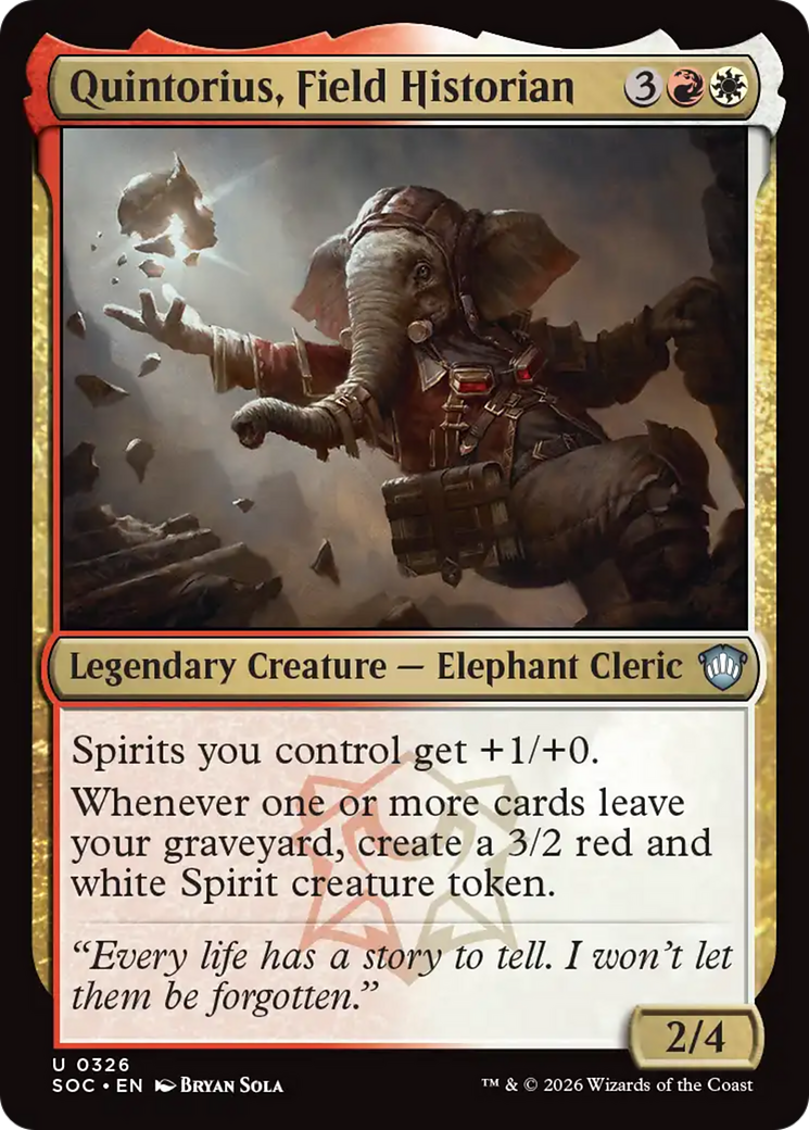 Quintorius, Field Historian [Secrets of Strixhaven Commander] | Game Master's Emporium (The New GME)