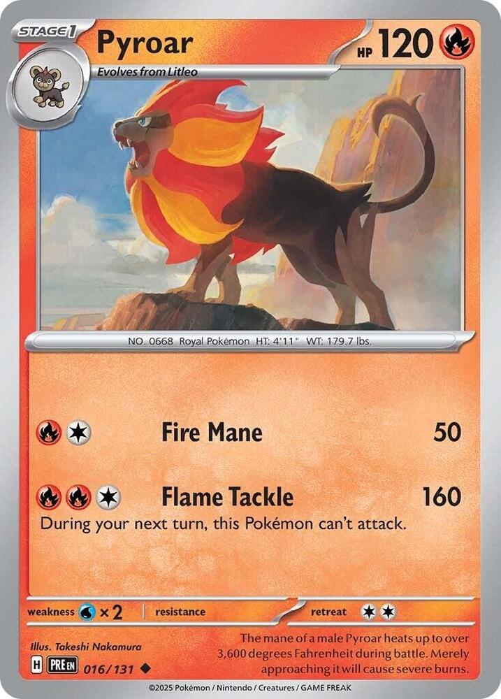 Pyroar (016/131) [Scarlet & Violet: Prismatic Evolutions] | Game Master's Emporium (The New GME)