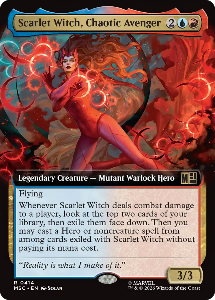 Scarlet Witch, Chaotic Avenger (Extended Art) [Marvel Super Heroes Commander] | Game Master's Emporium (The New GME)