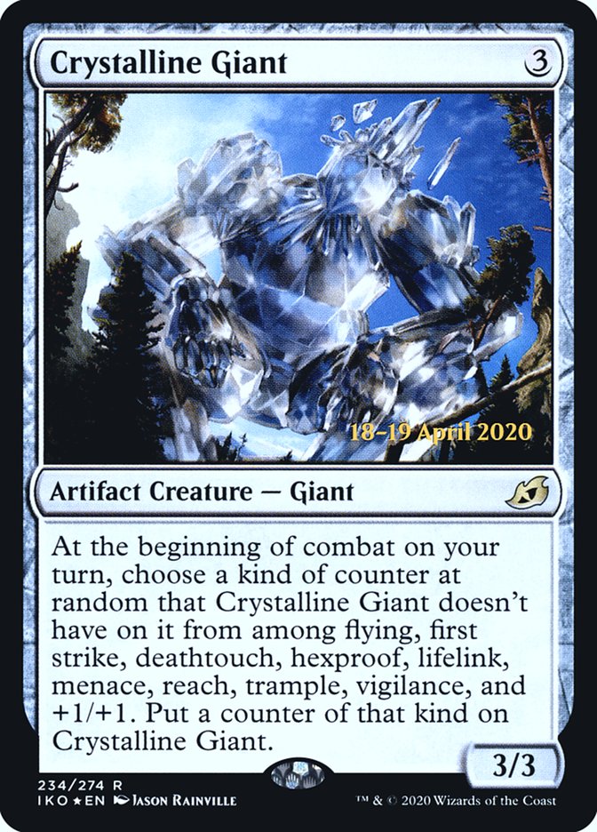 Crystalline Giant [Ikoria: Lair of Behemoths Prerelease Promos] | Game Master's Emporium (The New GME)