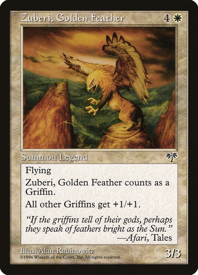 Zuberi, Golden Feather [Mirage] | Game Master's Emporium (The New GME)