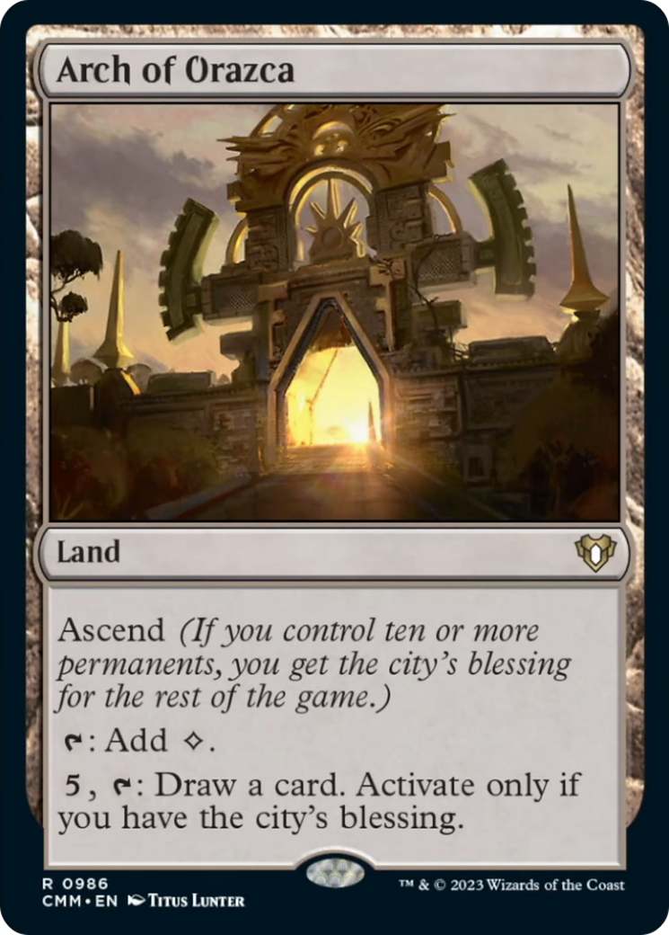 Arch of Orazca [Commander Masters] | Game Master's Emporium (The New GME)
