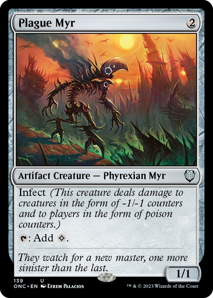 Plague Myr [Phyrexia: All Will Be One Commander] | Game Master's Emporium (The New GME)