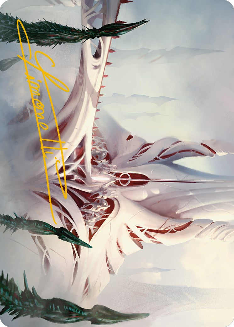 The Fair Basilica Art Card (Gold-Stamped Signature) [Phyrexia: All Will Be One Art Series] | Game Master's Emporium (The New GME)