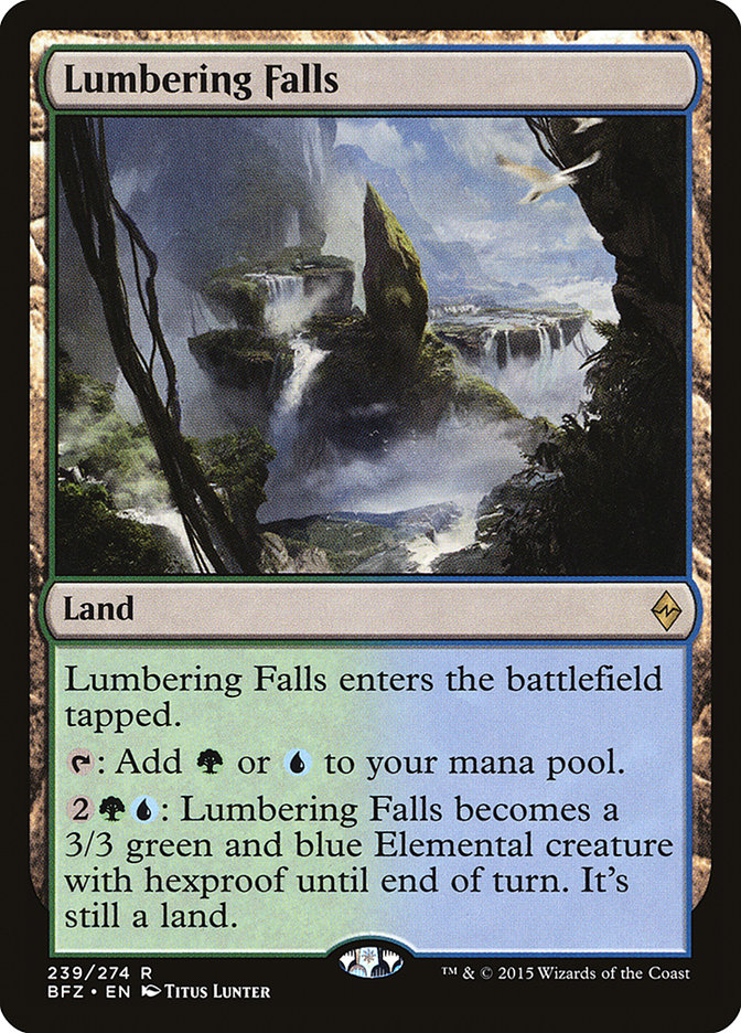 Lumbering Falls [Battle for Zendikar] | Game Master's Emporium (The New GME)