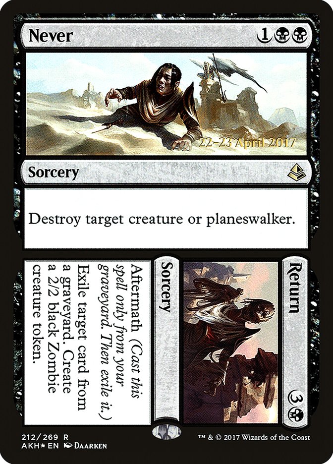 Never // Return [Amonkhet Prerelease Promos] | Game Master's Emporium (The New GME)