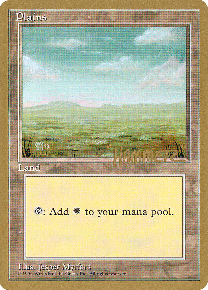 Plains (shr364) (Shawn "Hammer" Regnier) [Pro Tour Collector Set] | Game Master's Emporium (The New GME)
