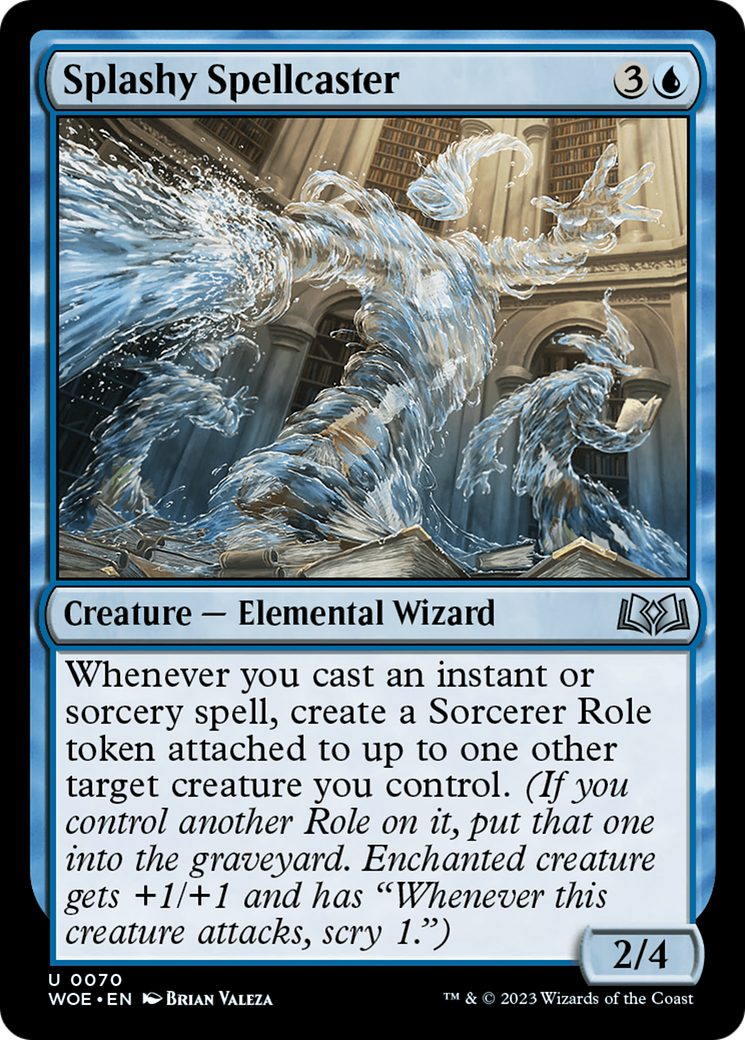 Splashy Spellcaster [Wilds of Eldraine] | Game Master's Emporium (The New GME)