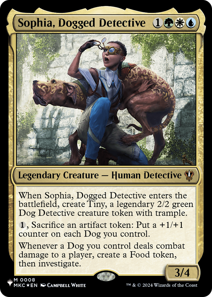 Sophia, Dogged Detective (MKC) [The List] | Game Master's Emporium (The New GME)