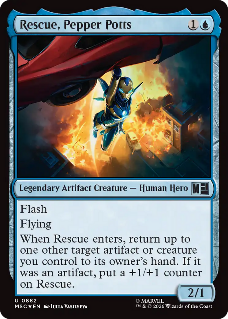 Rescue, Pepper Potts (Surge Foil) [Marvel Super Heroes Commander] | Game Master's Emporium (The New GME)