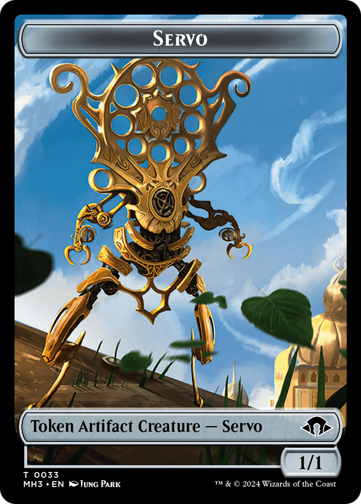 Aetherborn (Ripple Foil) // Servo Double-Sided Token [Modern Horizons 3 Commander Tokens] | Game Master's Emporium (The New GME)