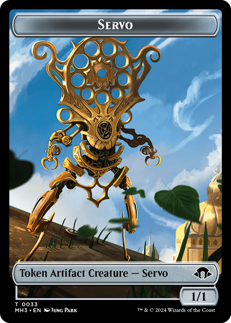 Illusion (Ripple Foil) // Servo Double-Sided Token [Modern Horizons 3 Commander Tokens] | Game Master's Emporium (The New GME)