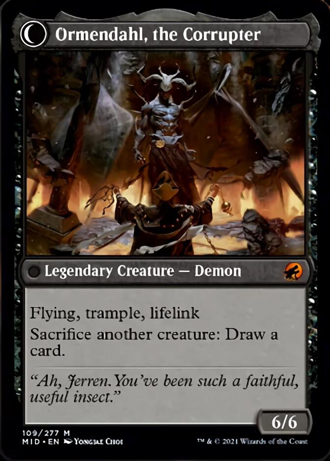 Jerren, Corrupted Bishop // Ormendahl, the Corrupted [Innistrad: Midnight Hunt] | Game Master's Emporium (The New GME)