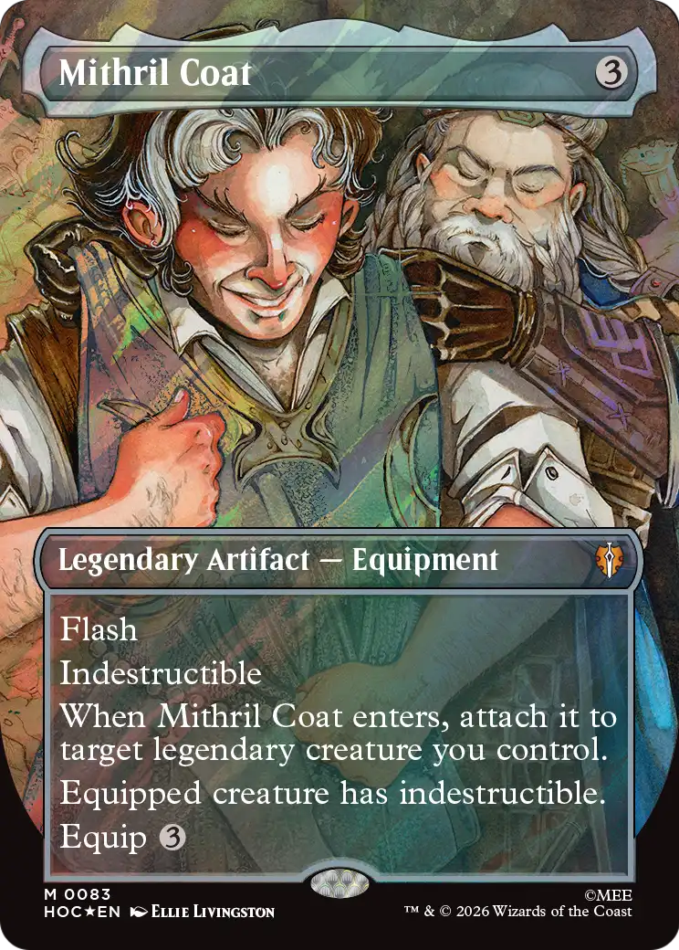Mithril Coat (Borderless) (Surge Foil) [The Hobbit: Eternal-Legal] | Game Master's Emporium (The New GME)