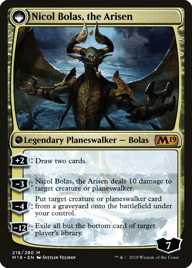 Nicol Bolas, the Ravager // Nicol Bolas, the Arisen [Core Set 2019 Prerelease Promos] | Game Master's Emporium (The New GME)