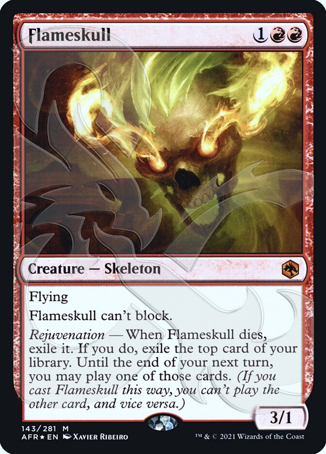 Flameskull (Ampersand Promo) [Dungeons & Dragons: Adventures in the Forgotten Realms Promos] | Game Master's Emporium (The New GME)