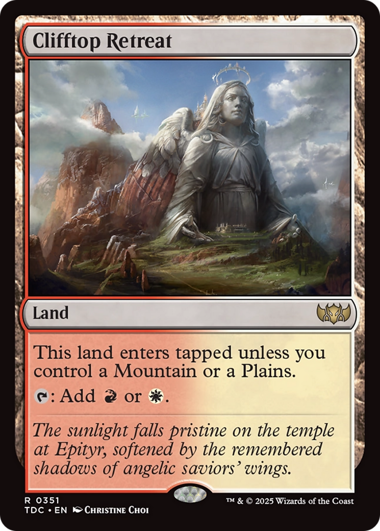 Clifftop Retreat [Tarkir: Dragonstorm Commander] | Game Master's Emporium (The New GME)