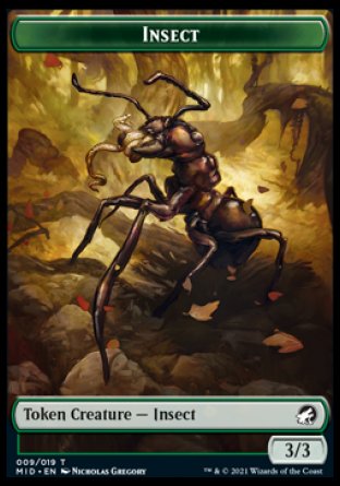 Zombie (005) // Insect Double-Sided Token [Innistrad: Midnight Hunt Tokens] | Game Master's Emporium (The New GME)