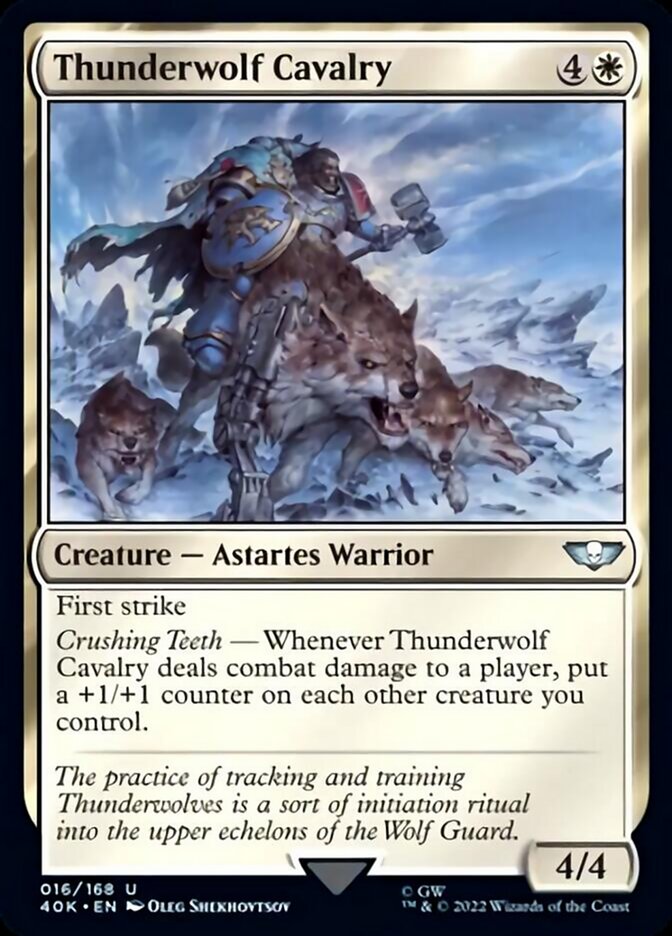 Thunderwolf Cavalry (Surge Foil) [Warhammer 40,000] | Game Master's Emporium (The New GME)