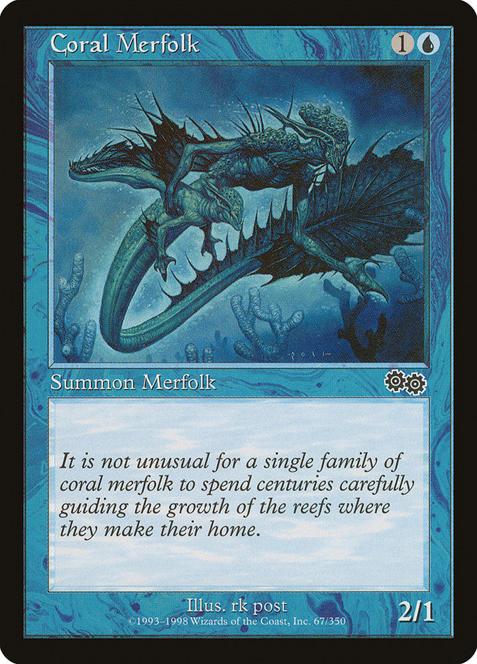 Coral Merfolk [Urza's Saga] | Game Master's Emporium (The New GME)