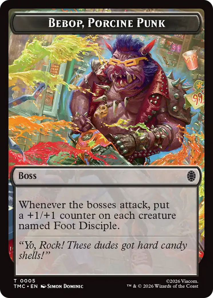 Bebop, Porcine Punk [Teenage Mutant Ninja Turtles Commander Tokens] | Game Master's Emporium (The New GME)