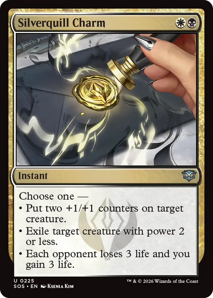 Silverquill Charm [Secrets of Strixhaven] | Game Master's Emporium (The New GME)