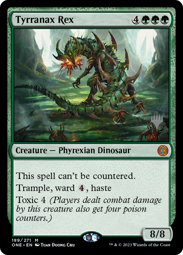 Tyrranax Rex (Promo Pack) [Phyrexia: All Will Be One Promos] | Game Master's Emporium (The New GME)