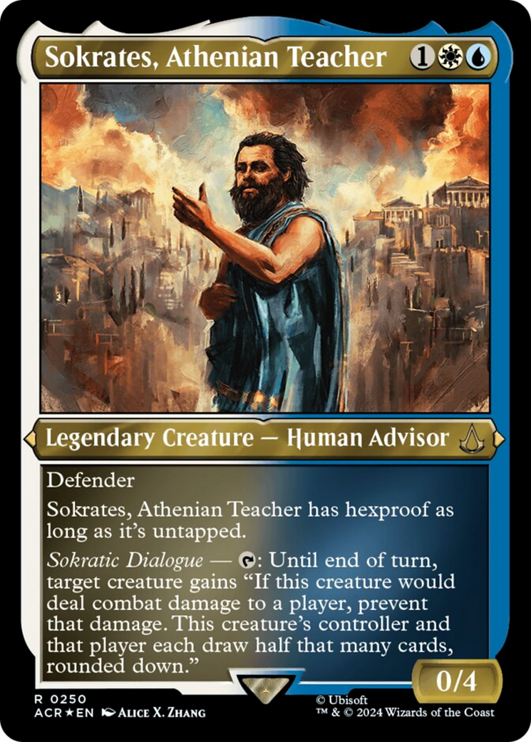 Sokrates, Athenian Teacher (Foil Etched) [Assassin's Creed] | Game Master's Emporium (The New GME)