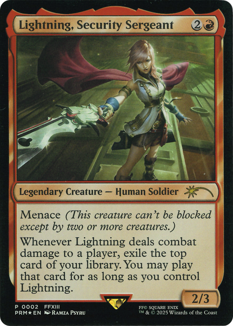 Lightning, Security Sergeant (Costco Bundle) [FINAL FANTASY Promos] | Game Master's Emporium (The New GME)