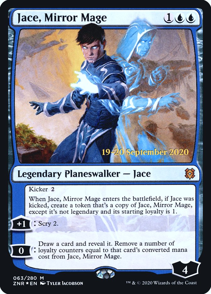 Jace, Mirror Mage [Zendikar Rising Prerelease Promos] | Game Master's Emporium (The New GME)