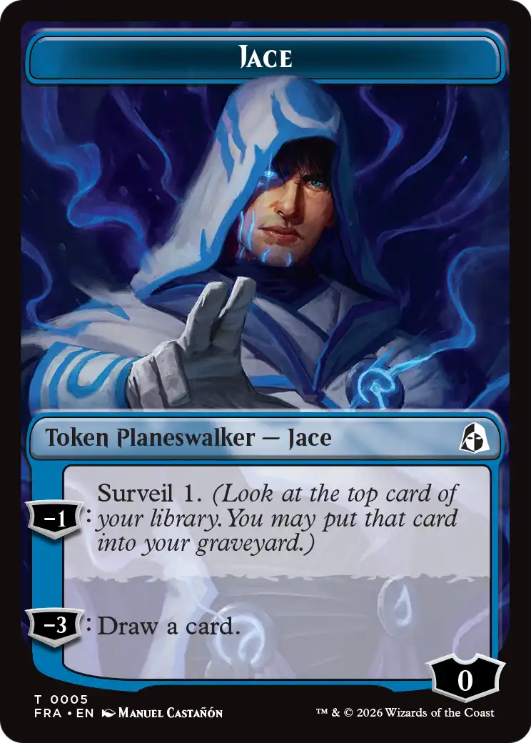 Cadet // Jace Double-Sided Token [Reality Fracture Tokens] | Game Master's Emporium (The New GME)