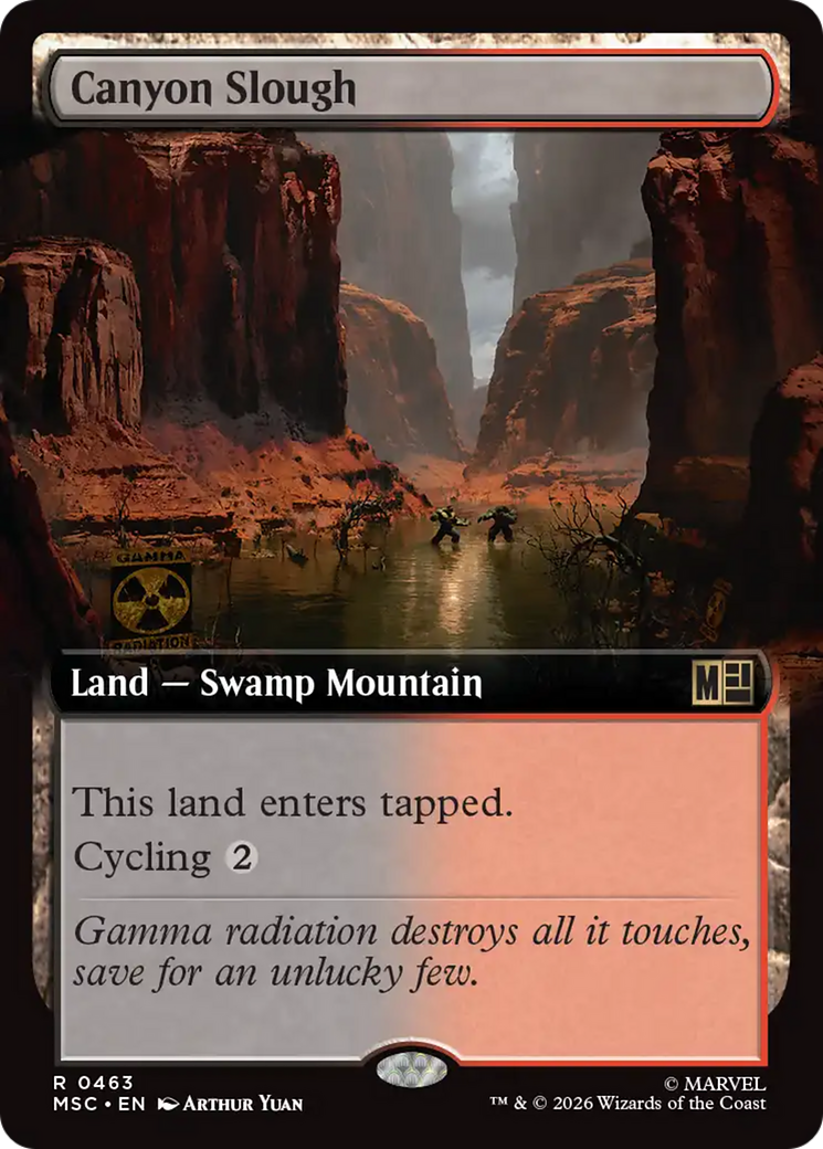 Canyon Slough (Extended Art) [Marvel Super Heroes Commander] | Game Master's Emporium (The New GME)