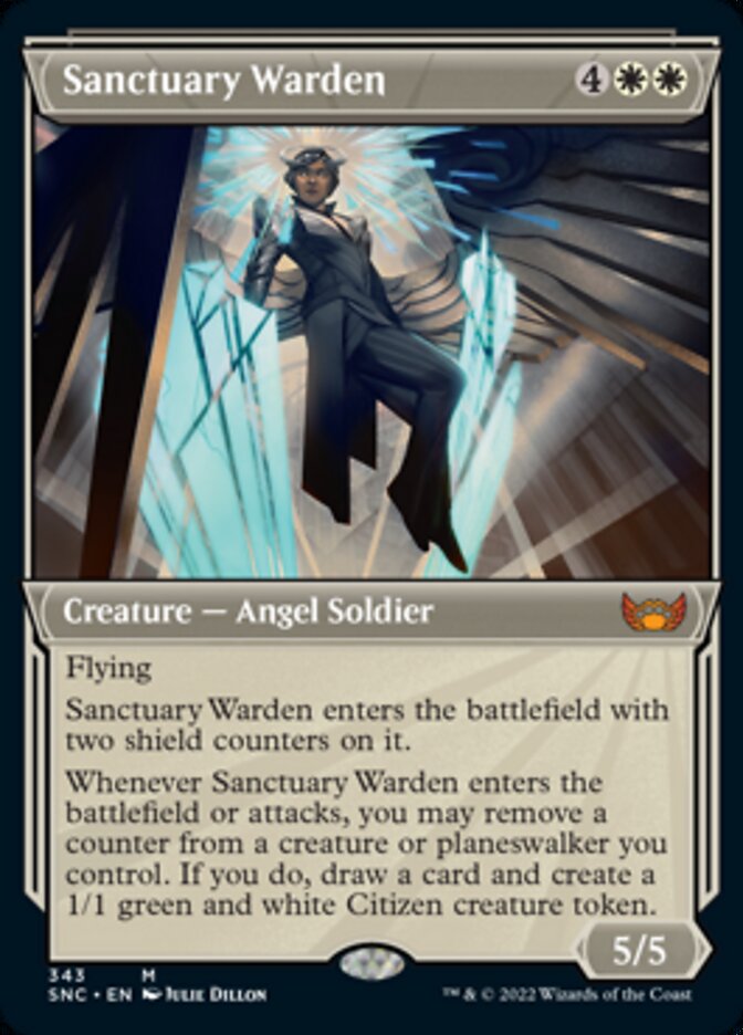 Sanctuary Warden (Showcase Art Deco) [Streets of New Capenna] | Game Master's Emporium (The New GME)