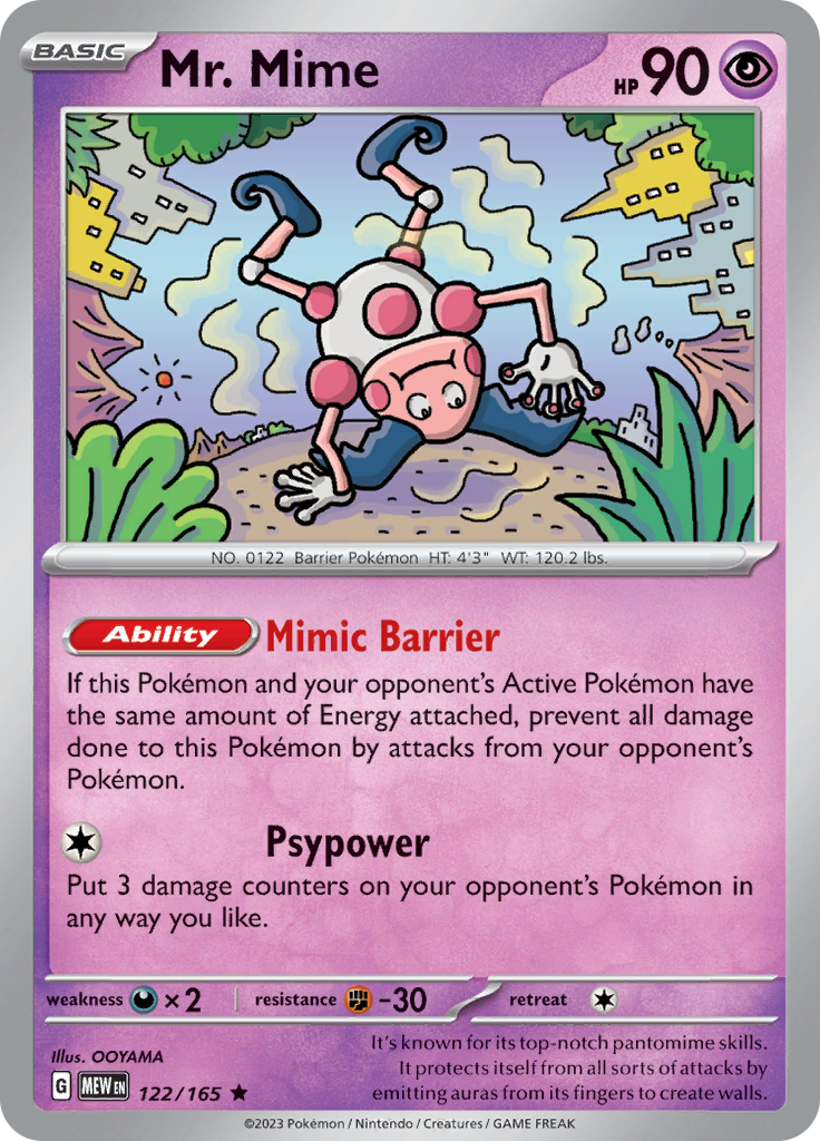 Mr. Mime (122/165) [Scarlet & Violet 151] | Game Master's Emporium (The New GME)