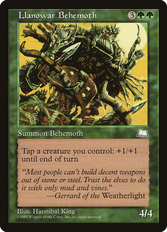 Llanowar Behemoth [Weatherlight] | Game Master's Emporium (The New GME)
