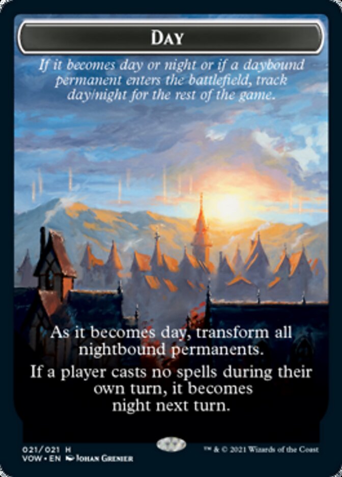 Day // Night Double-Sided Token [Innistrad: Crimson Vow Tokens] | Game Master's Emporium (The New GME)