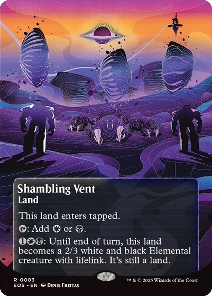 Shambling Vent (0083) (Borderless) [Edge of Eternities: Stellar Sights] | Game Master's Emporium (The New GME)