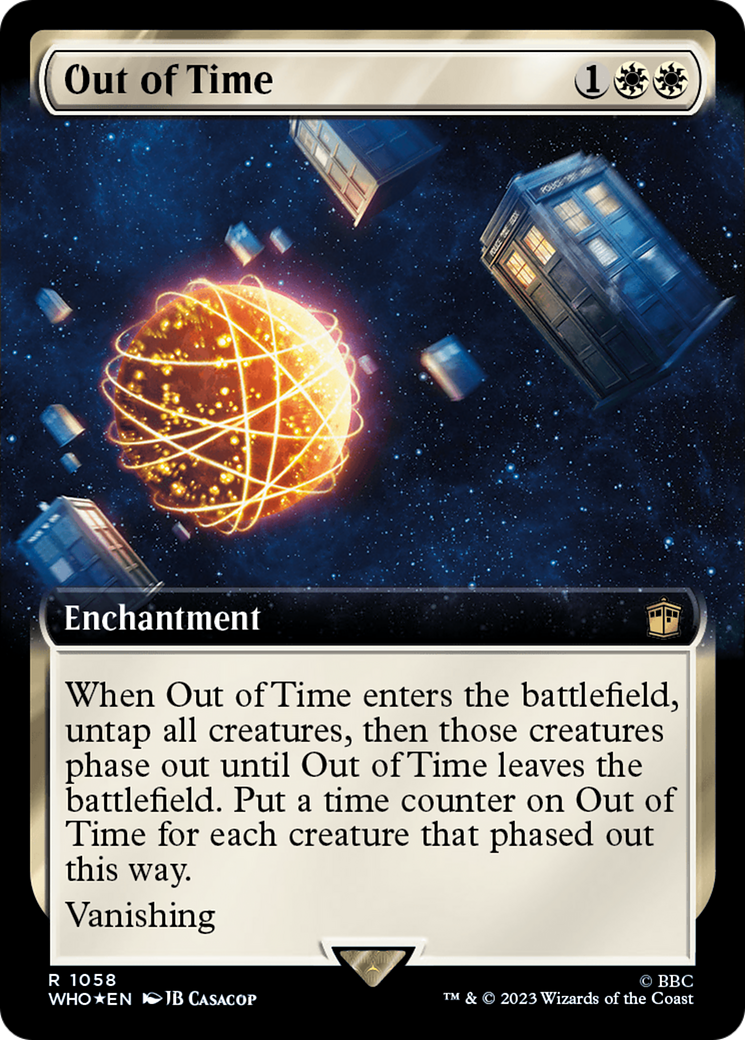 Out of Time (Extended Art) (Surge Foil) [Doctor Who] | Game Master's Emporium (The New GME)