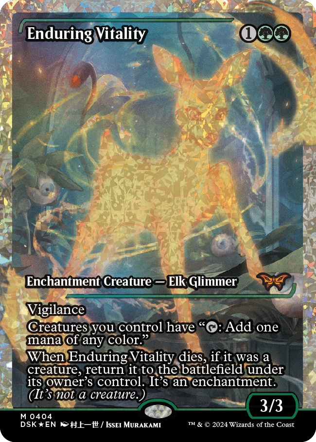 Enduring Vitality (Japan Showcase Fracture Foil) [Duskmourn: House of Horror] | Game Master's Emporium (The New GME)