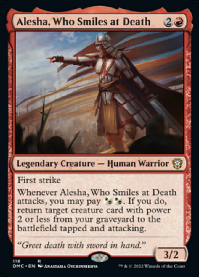 Alesha, Who Smiles at Death [Dominaria United Commander] | Game Master's Emporium (The New GME)