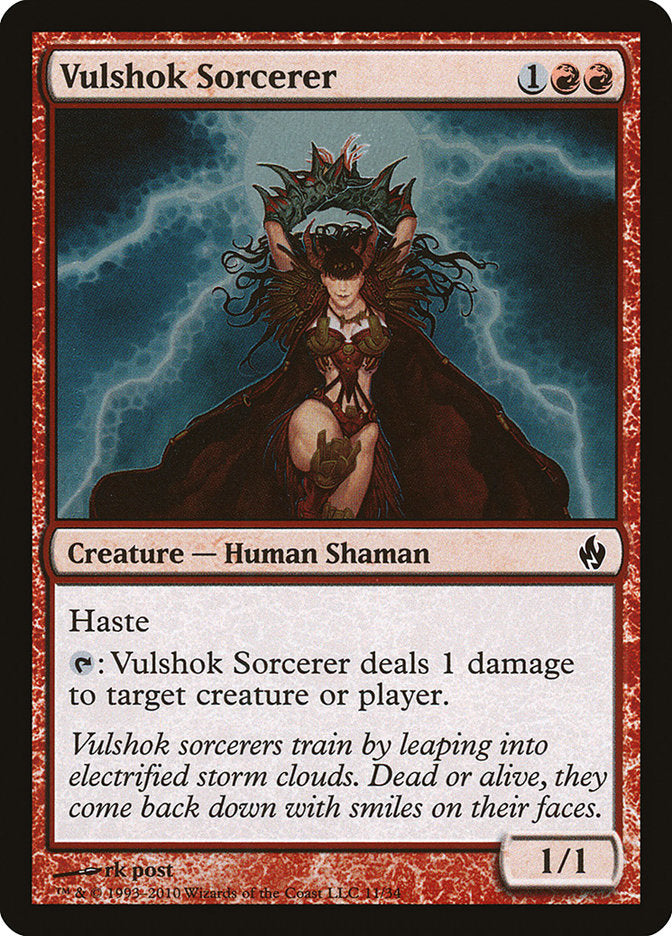 Vulshok Sorcerer [Premium Deck Series: Fire and Lightning] | Game Master's Emporium (The New GME)