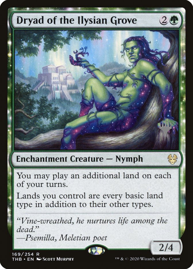 Dryad of the Ilysian Grove (Promo Pack) [Theros Beyond Death Promos] | Game Master's Emporium (The New GME)