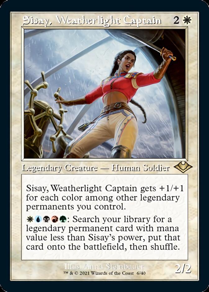 Sisay, Weatherlight Captain (Retro Foil Etched) [Modern Horizons] | Game Master's Emporium (The New GME)