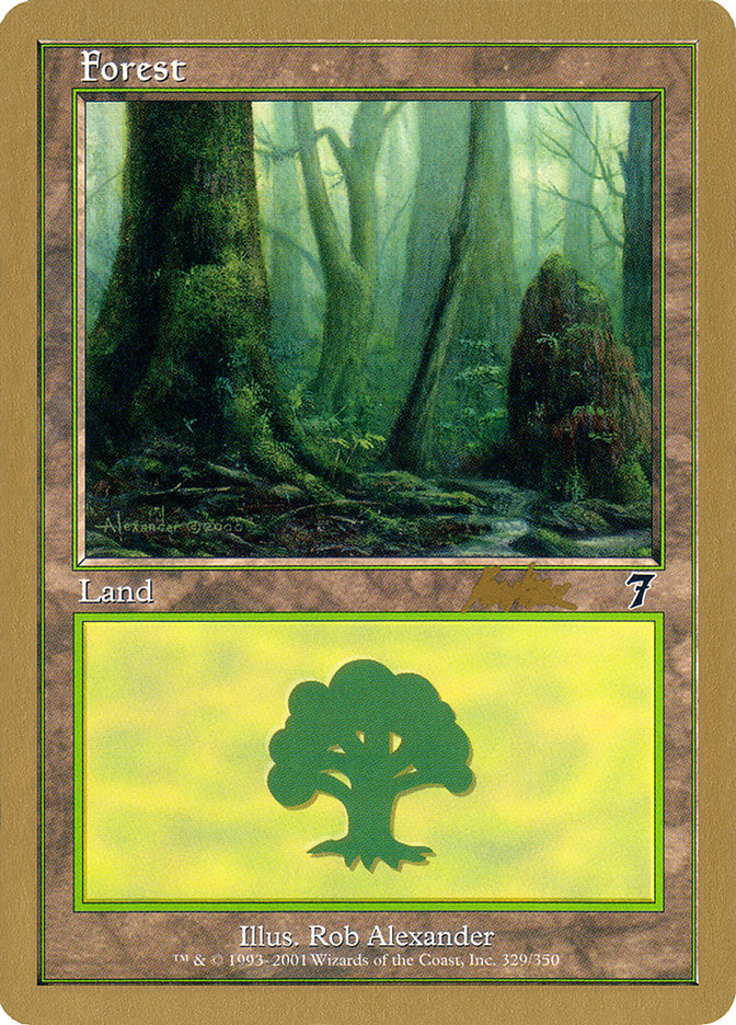 Forest (329) (Brian Kibler) [World Championship Decks 2002] | Game Master's Emporium (The New GME)