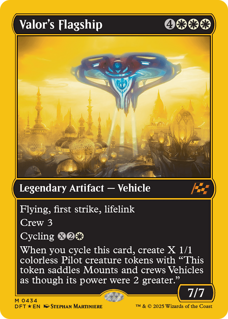 Valor's Flagship (First-Place Foil) [Aetherdrift] | Game Master's Emporium (The New GME)