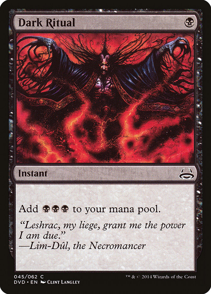 Dark Ritual (Divine vs. Demonic) [Duel Decks Anthology] | Game Master's Emporium (The New GME)